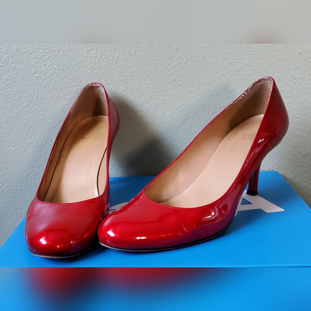 Stuart Weitzman Ruby Red Heels Shoes Pumps Size 8